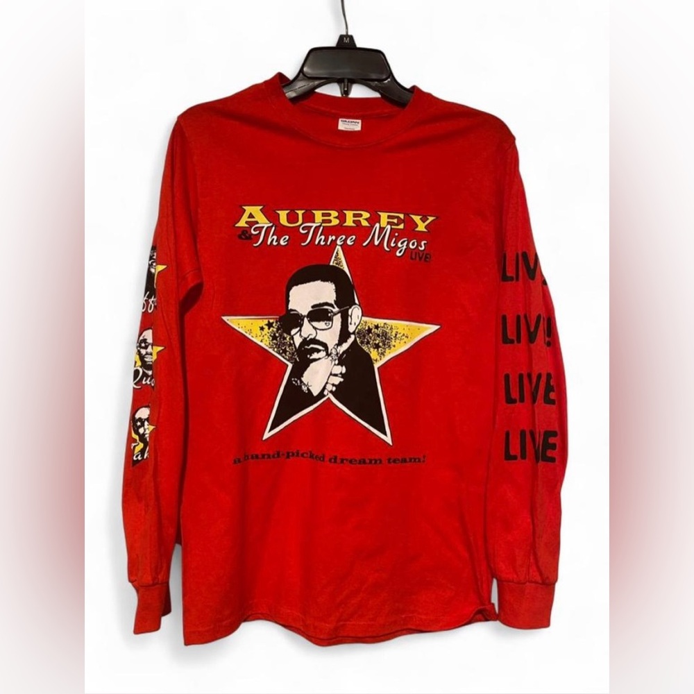 The Three Migos Red Long Sleeve Tee